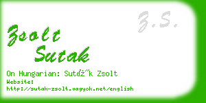 zsolt sutak business card